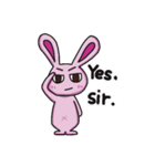 Sassy Pink Bunny(English version)（個別スタンプ：15）