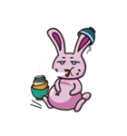 Sassy Pink Bunny(English version)（個別スタンプ：17）