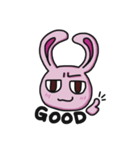 Sassy Pink Bunny(English version)（個別スタンプ：26）