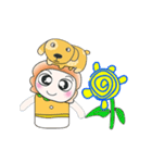 ...Mr. Tamura and dog..^_^（個別スタンプ：5）