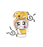 ...Mr. Tamura and dog..^_^（個別スタンプ：9）