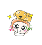 ...Mr. Tamura and dog..^_^（個別スタンプ：19）