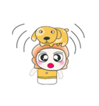 ...Mr. Tamura and dog..^_^（個別スタンプ：21）