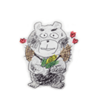 Lovely Black Bear（個別スタンプ：1）