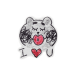 Lovely Black Bear（個別スタンプ：3）