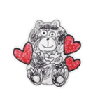 Lovely Black Bear（個別スタンプ：8）