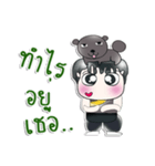 Mr. Kato. I love dog！ ^_^（個別スタンプ：26）