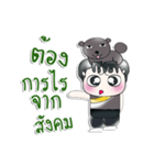 Mr. Kato. I love dog！ ^_^（個別スタンプ：36）