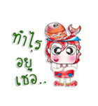 Mr. Setsuna. I love fish. ^_^（個別スタンプ：26）