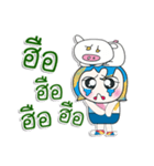 Mr. Nada. I love pig. ^_^（個別スタンプ：17）