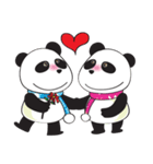 Panda Cute cute（個別スタンプ：12）
