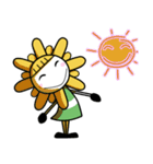 Lovely Sun Flowers（個別スタンプ：18）