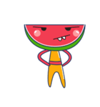 Yellow Shirt with Watermelon Head（個別スタンプ：5）