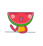 Yellow Shirt with Watermelon Head（個別スタンプ：10）