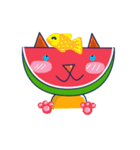 Yellow Shirt with Watermelon Head（個別スタンプ：16）