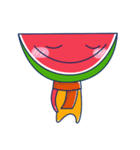 Yellow Shirt with Watermelon Head（個別スタンプ：21）