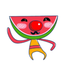 Yellow Shirt with Watermelon Head（個別スタンプ：25）