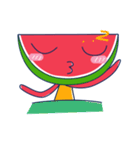 Yellow Shirt with Watermelon Head（個別スタンプ：27）