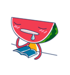 Yellow Shirt with Watermelon Head（個別スタンプ：28）