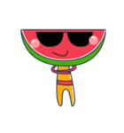 Yellow Shirt with Watermelon Head（個別スタンプ：30）