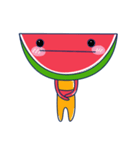 Yellow Shirt with Watermelon Head（個別スタンプ：35）