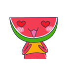 Yellow Shirt with Watermelon Head（個別スタンプ：37）