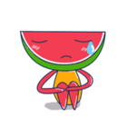 Yellow Shirt with Watermelon Head（個別スタンプ：39）