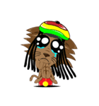 Jamaican Rasta Cat（個別スタンプ：3）