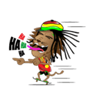 Jamaican Rasta Cat（個別スタンプ：8）