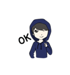F Hoodie boy（個別スタンプ：4）