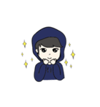 F Hoodie boy（個別スタンプ：7）