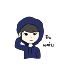 F Hoodie boy（個別スタンプ：8）