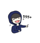 F Hoodie boy（個別スタンプ：9）