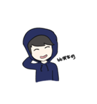 F Hoodie boy（個別スタンプ：13）