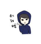 F Hoodie boy（個別スタンプ：19）