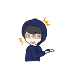 F Hoodie boy（個別スタンプ：21）