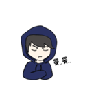 F Hoodie boy（個別スタンプ：22）