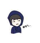 F Hoodie boy（個別スタンプ：23）