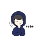 F Hoodie boy（個別スタンプ：24）