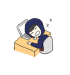 F Hoodie boy（個別スタンプ：26）