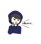 F Hoodie boy（個別スタンプ：27）