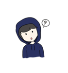 F Hoodie boy（個別スタンプ：28）