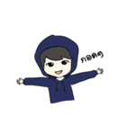 F Hoodie boy（個別スタンプ：29）
