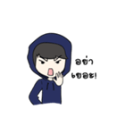 F Hoodie boy（個別スタンプ：30）