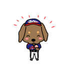 Life of the dachshund（個別スタンプ：14）