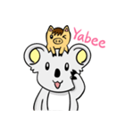 Koala meets Pig ！！（個別スタンプ：3）