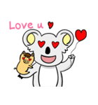 Koala meets Pig ！！（個別スタンプ：5）