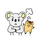 Koala meets Pig ！！（個別スタンプ：22）