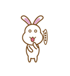 White Mochi Rabbit（個別スタンプ：5）