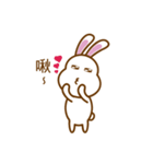 White Mochi Rabbit（個別スタンプ：10）